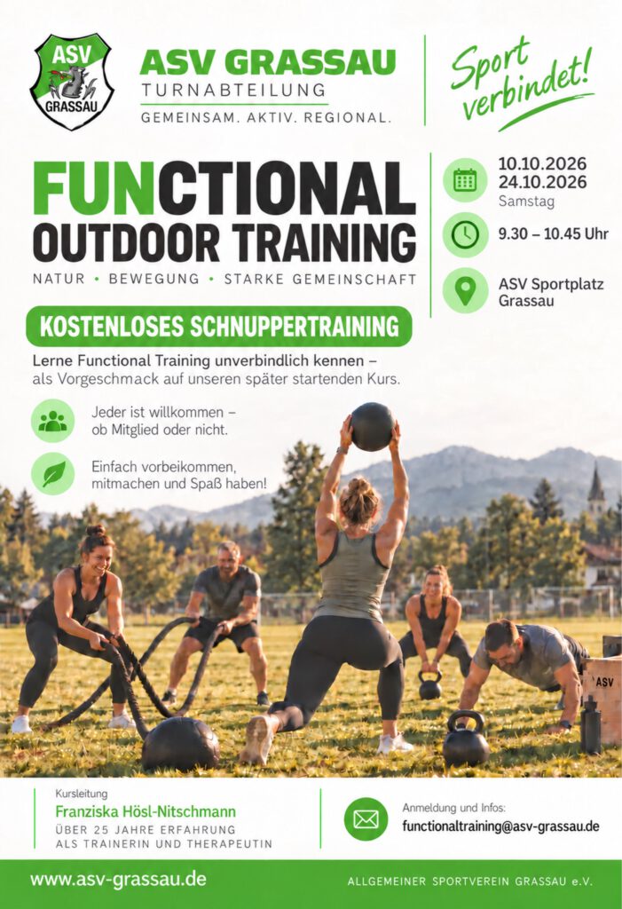 FUNctional Outdoortraining - Neues Angebot im ASV